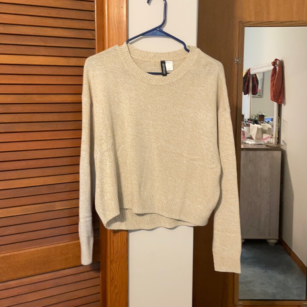 h&m beige sweater